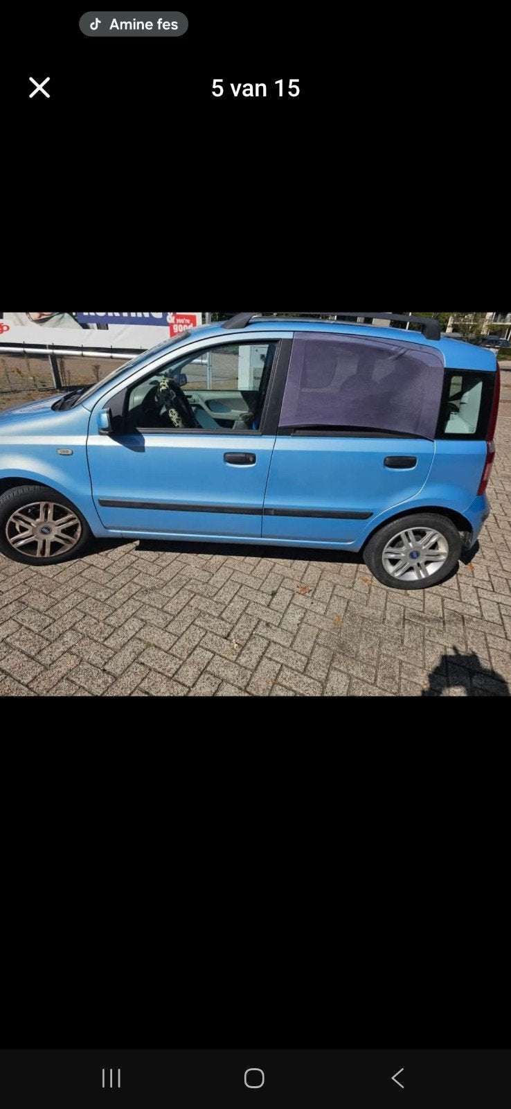 Fiat Panda 1.2 Dualogic 2006 Blauw automaat, Auto's, Fiat, Voorwielaandrijving, 840 kg, Handgeschakeld, 19 km/l