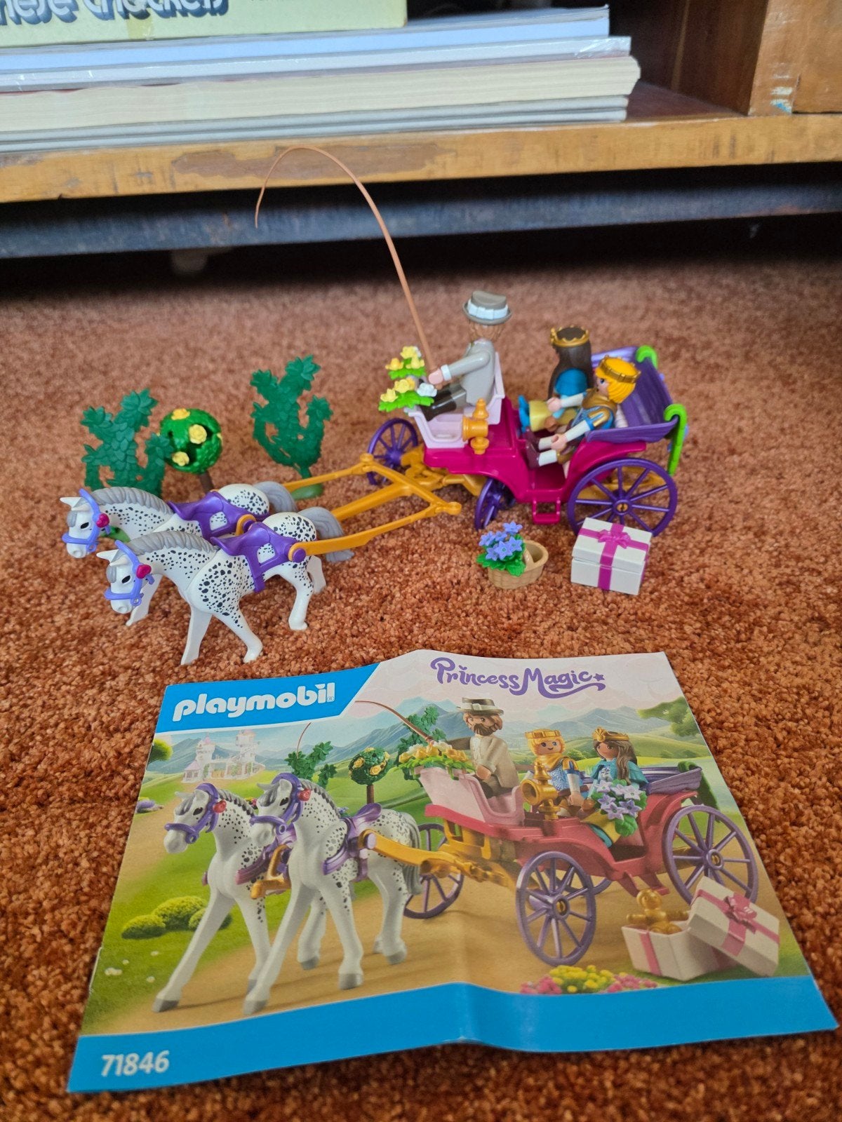 Playmobil Princess Magic 71846 Koetsrit met prins en prinses, Complete set, Overige typen, Ophalen of Verzenden, Zo goed als nieuw