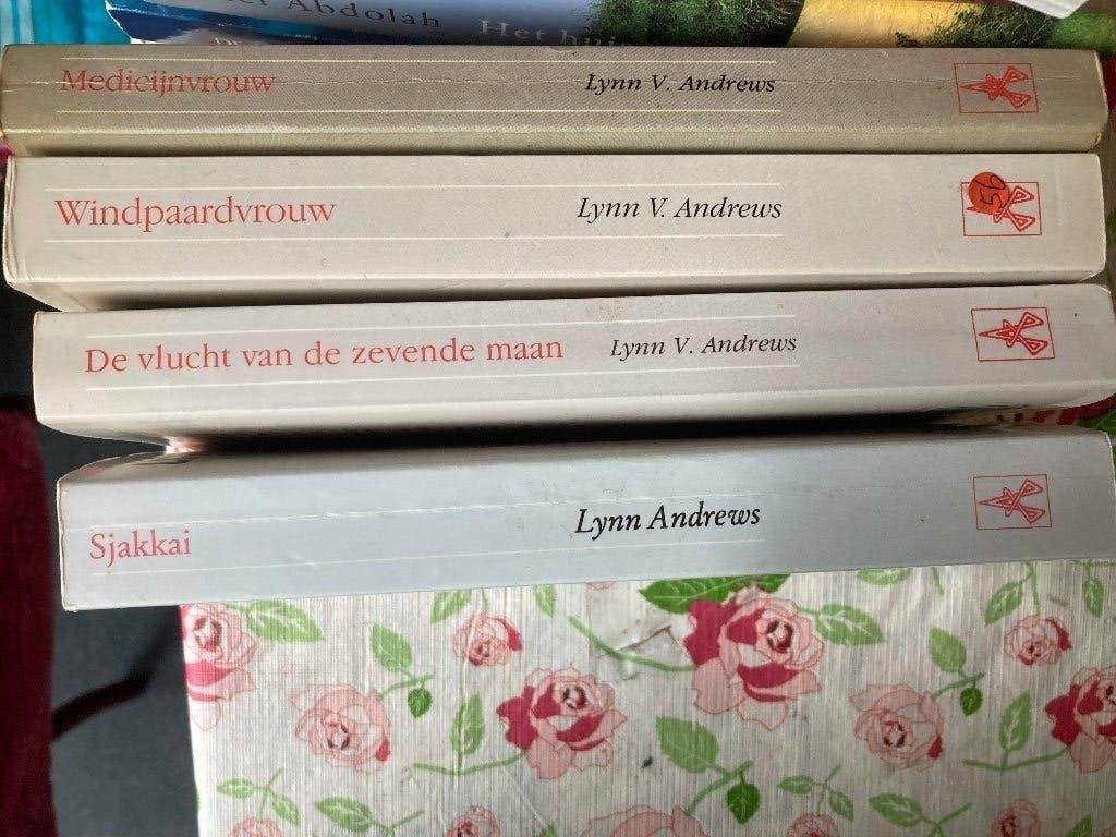 4 boeken van Lyn Andrews o.a. Windpaardvrouw + Medicijnvrouw, Boeken, Ophalen of Verzenden, Gelezen