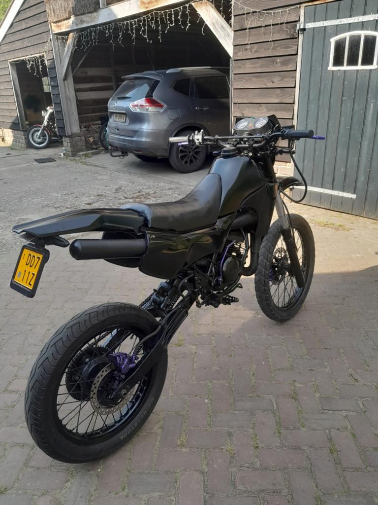 Suzuki TS50X met KTM voorvork en achterbrug, Ophalen