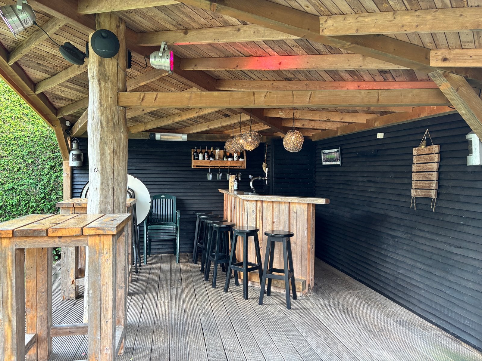 Unieke overkapping / skihut met bar, Tuin en Terras, Overkappingen, Overige typen, Ophalen