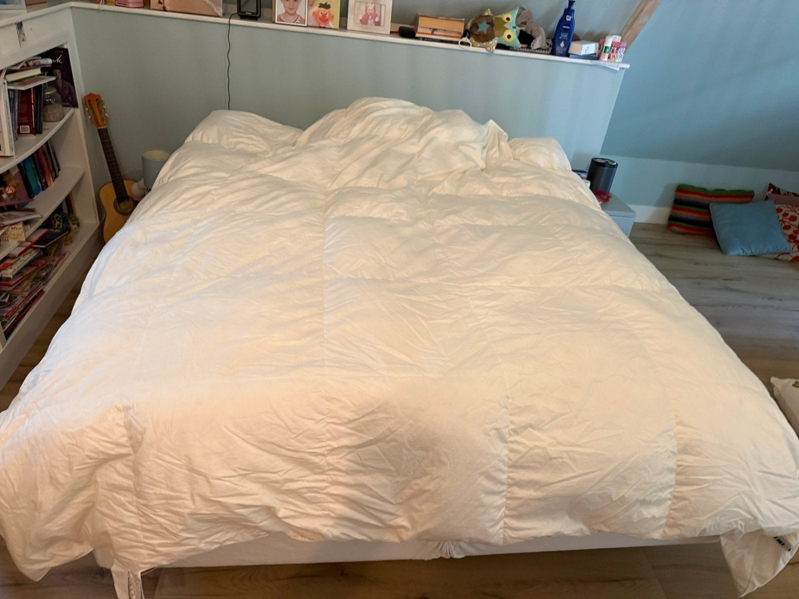 IKEA Mysa Vete Donzen Dekbed 240x220, Ophalen, Gebruikt, Wit, Tweepersoons