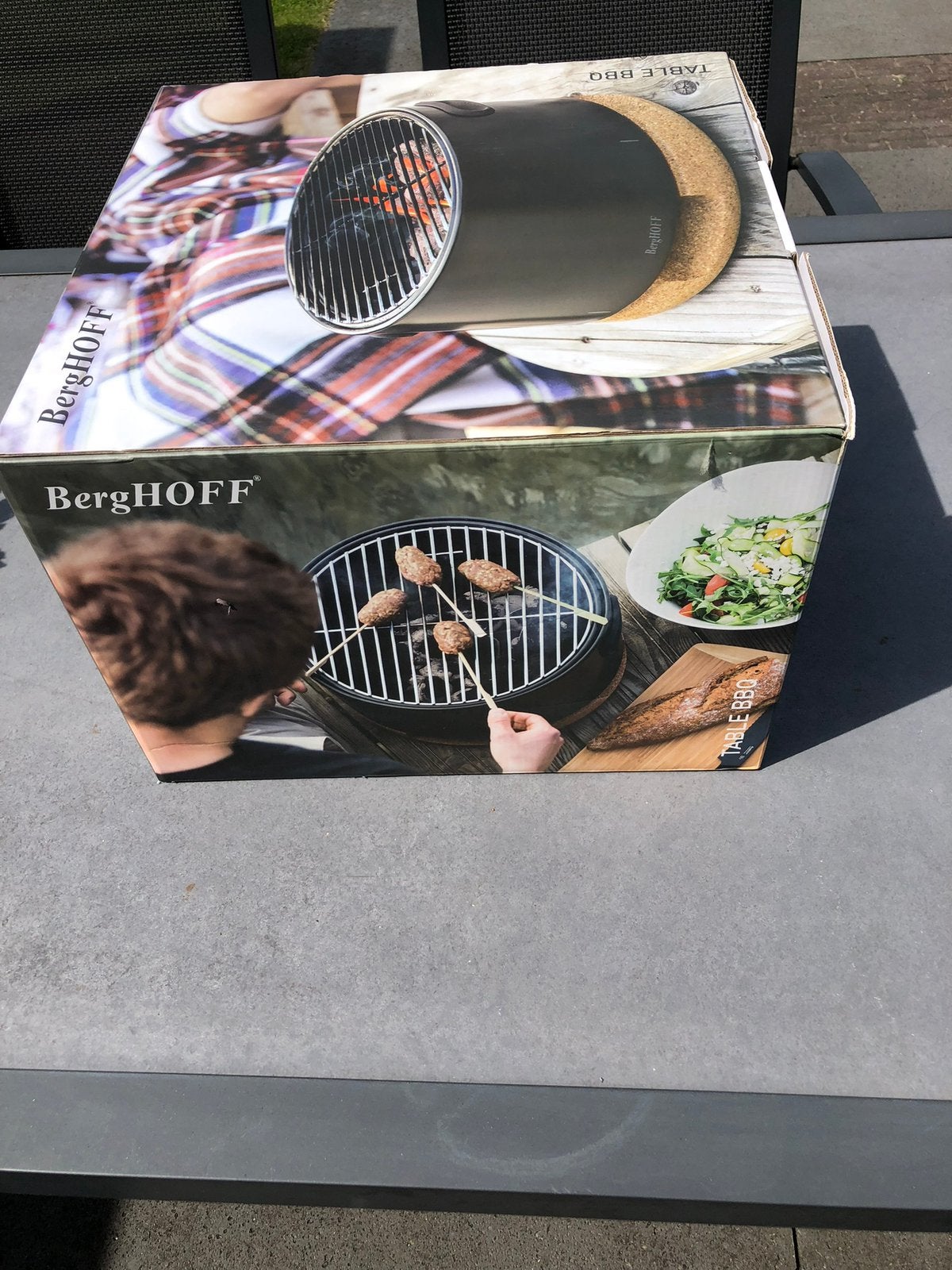 Nieuw in verpakking tafelbarbeque Berghoff, Tuin en Terras, Houtskoolbarbecues, Ophalen of Verzenden, Zo goed als nieuw