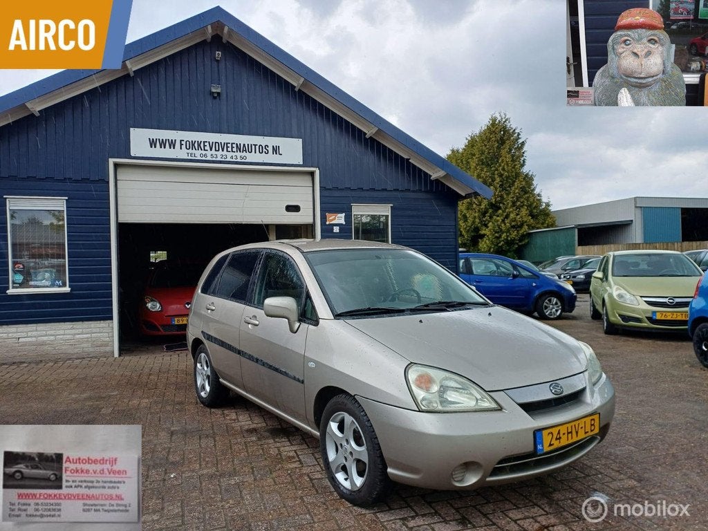 Suzuki Liana 1.6 First Edition Garantie, alle inruil mogelij, Voorwielaandrijving, Stof, Gebruikt, 31 €/maand