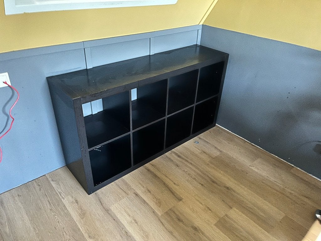 Kallax 2x4 zwartbruin, Huis en Inrichting, Ophalen, Gebruikt, Minder dan 150 cm, Minder dan 100 cm