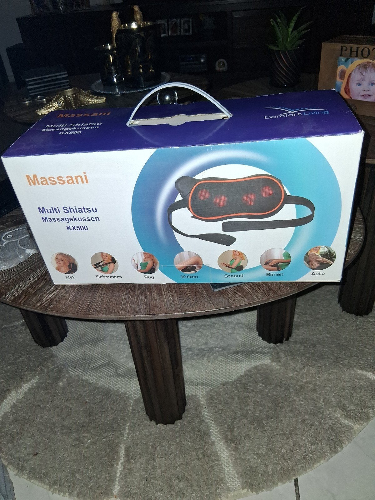 Massani Multi Shiatsu Massagekussen KX500, Ophalen of Verzenden, Nieuw, Massagestoel of Kussen