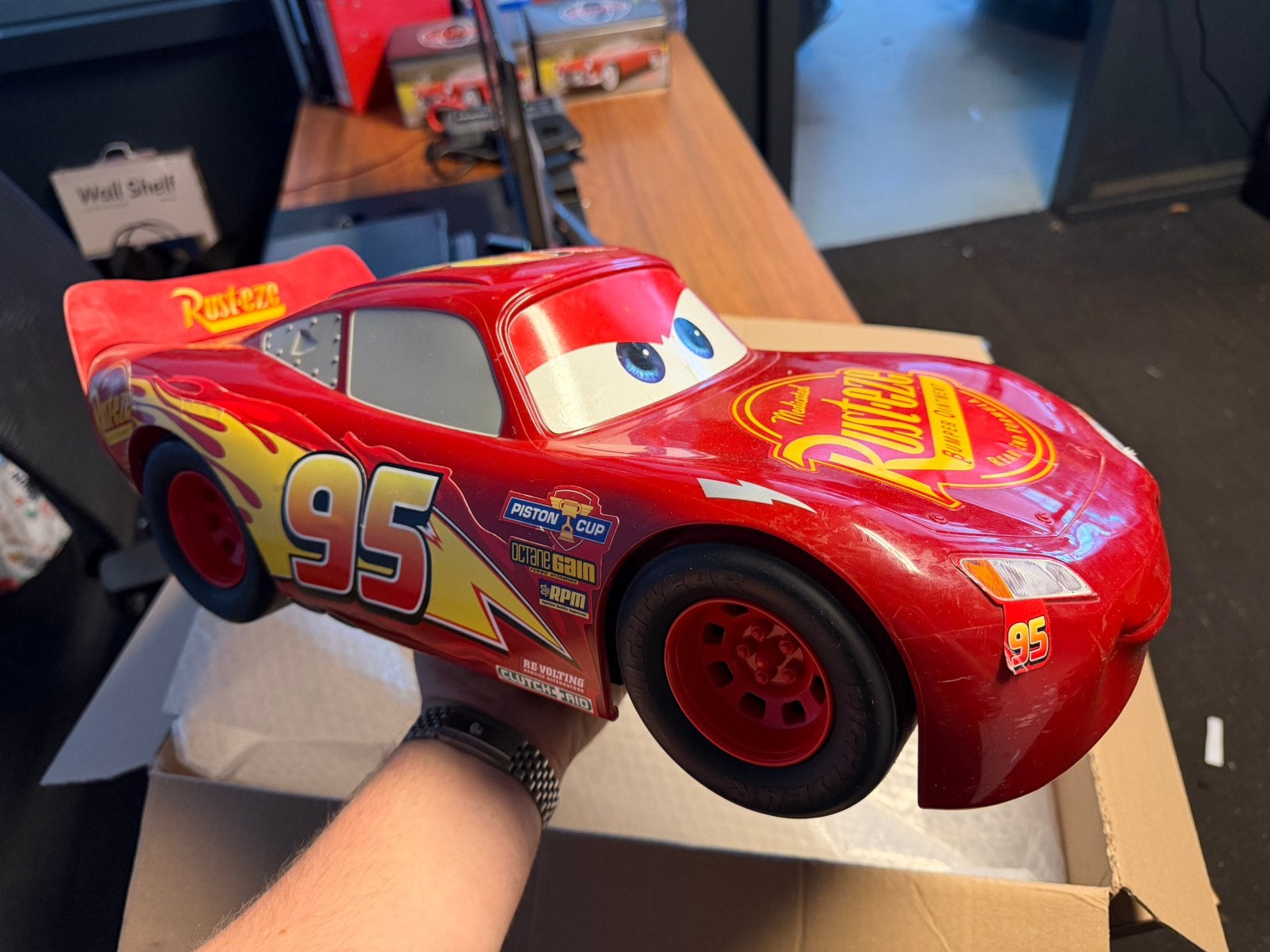 Mooie grote cars bliksem mcqueen, Ophalen of Verzenden, Zo goed als nieuw