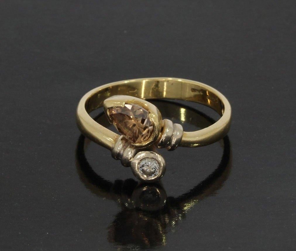 Grote diamant 14k gouden luxe dames ring briljant fraai, 18 tot 19, Voordeelsieraden, Verzenden, Nieuw