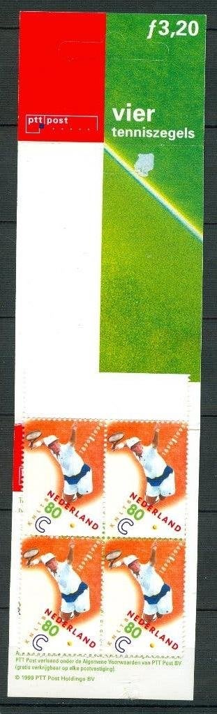 Ned. NVPH PB 52 Honderd jaar KNLTB 1999, Postzegels en Munten, Ophalen of Verzenden, Na 1940, Postfris