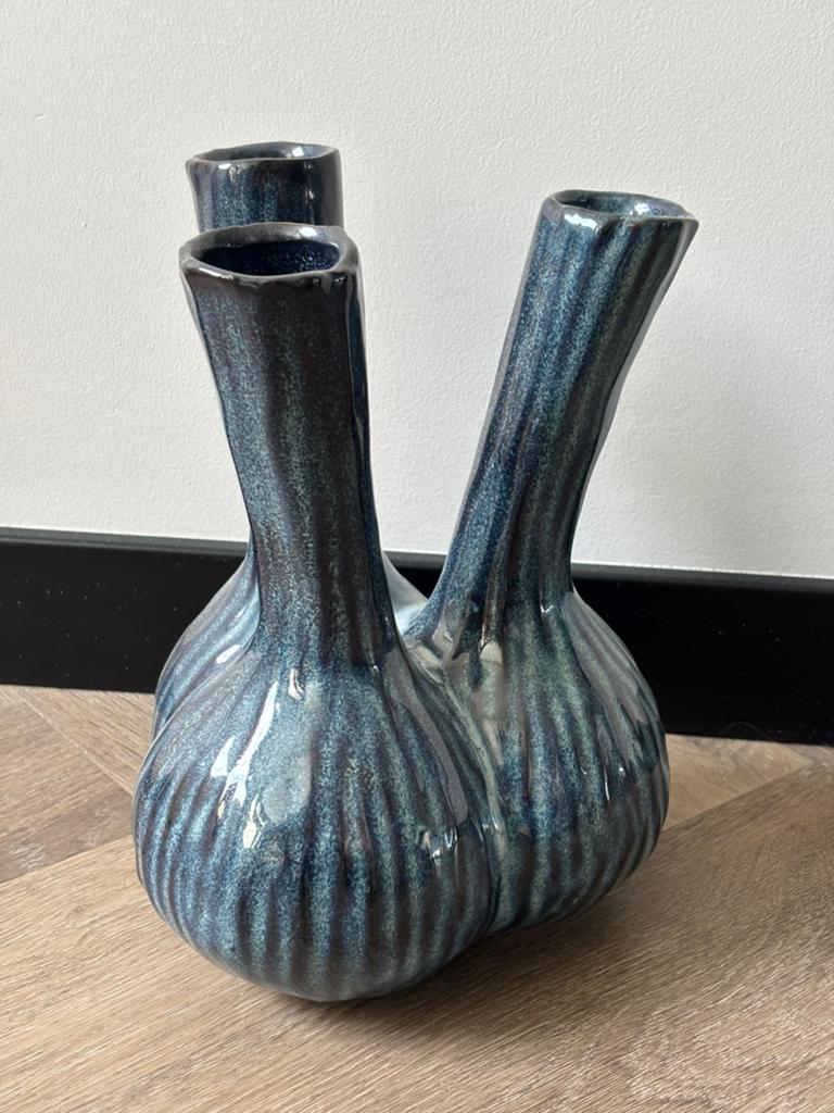 Tulpen vaas, Huis en Inrichting, Woonaccessoires | Vazen, Ophalen, Zo goed als nieuw, Overige kleuren, Glas