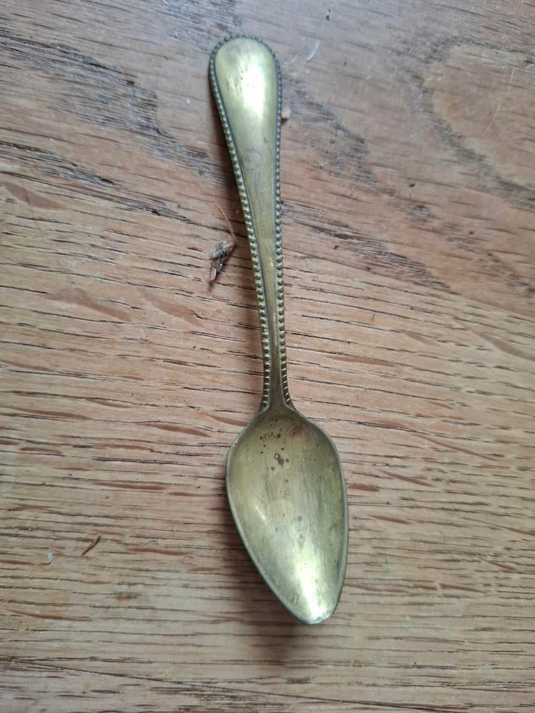 Kleine goudkleurige lepel, Ophalen of Verzenden