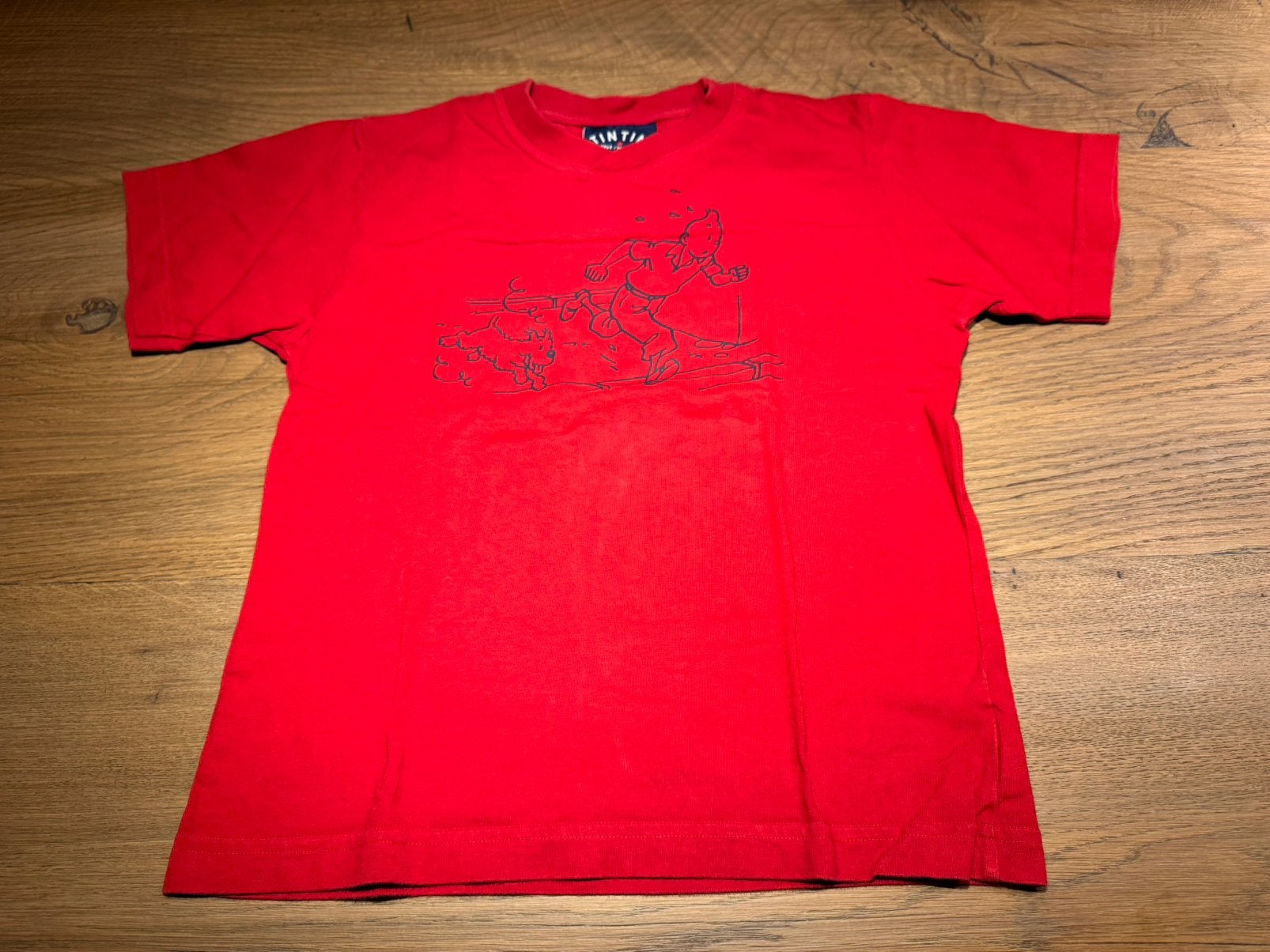 Kuifje t-shirt maat 140, Ophalen of Verzenden, Zo goed als nieuw, Jongen, Shirt of Longsleeve