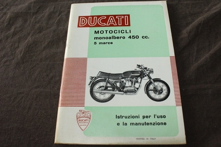 Ducati 450cc 1972 Mark 3 Desmo  istruzioni manutenzione, Ophalen of Verzenden, Ducati