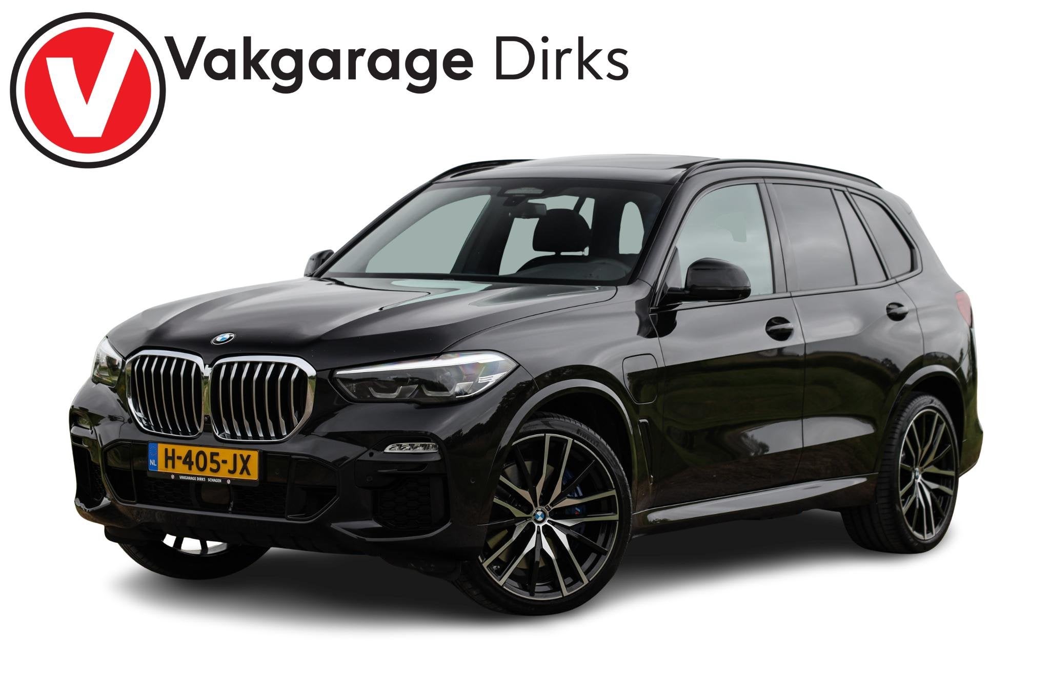 BMW X5 xDrive45e M-Sport 394 pk ✅ Pano ✅ 360 ✅ ACC ✅, Auto's, Dealer onderhouden, Gebruikt, 394 pk, Zwart