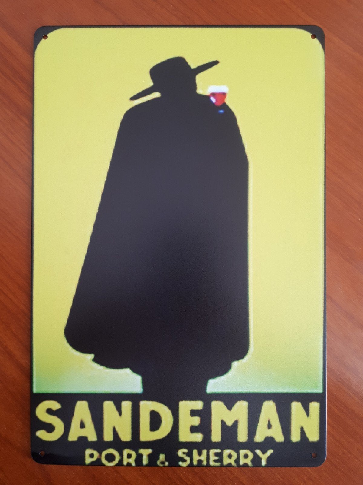 Sandeman 20x30 cm Metalen Reclamebord, Ophalen of Verzenden, Nieuw, Reclamebord