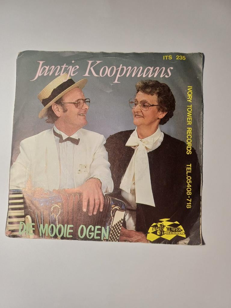 Jantje koopmans - die mooie ogen, 7 inch, Single, Ophalen of Verzenden, Zo goed als nieuw