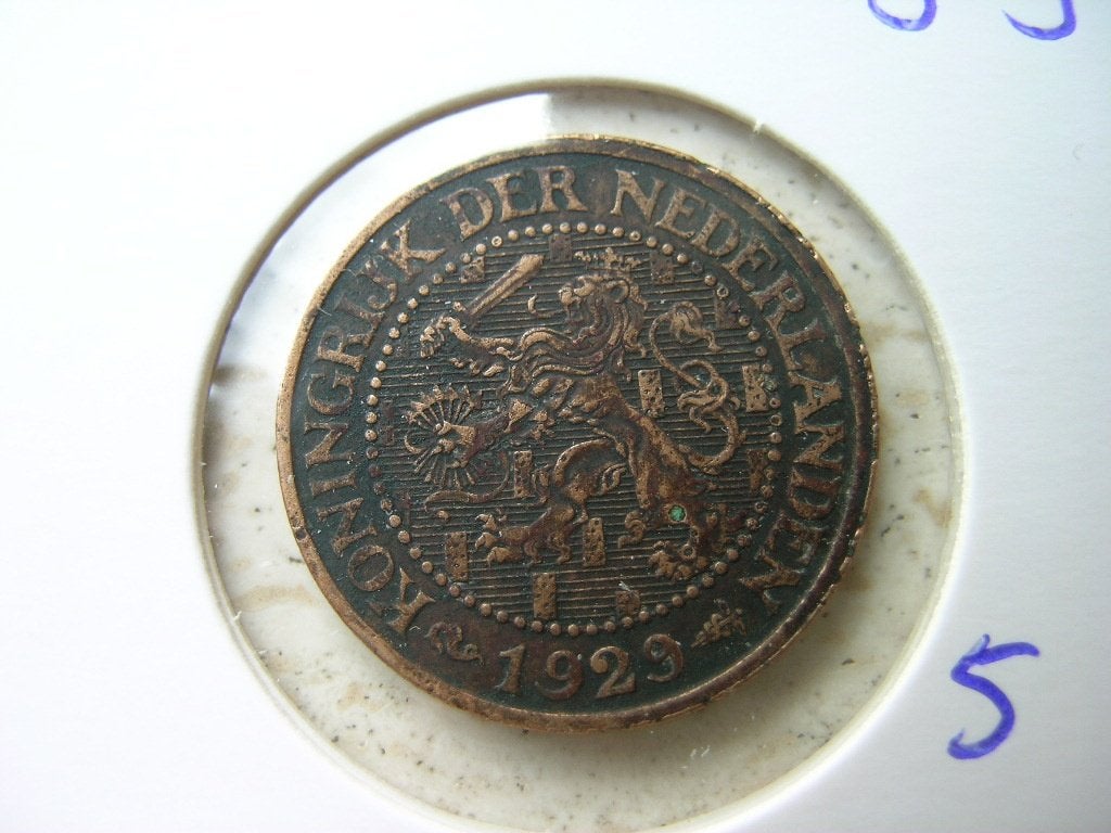 2,5 Cent 1929 (nr 5), Ophalen of Verzenden, Koningin Wilhelmina, Overige waardes, Losse munt
