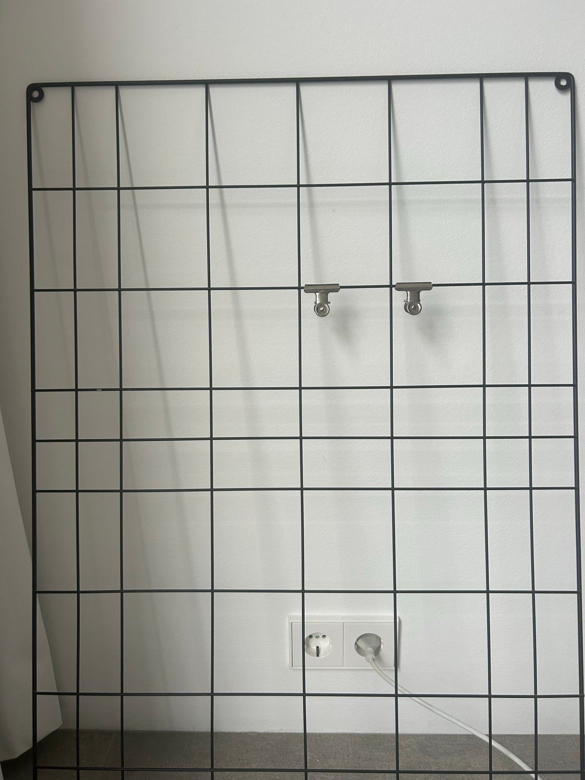 Zwart metalen raster wanddecoratie - Modern en veelzijdig, Ophalen, Metaal, Zwart, Zo goed als nieuw