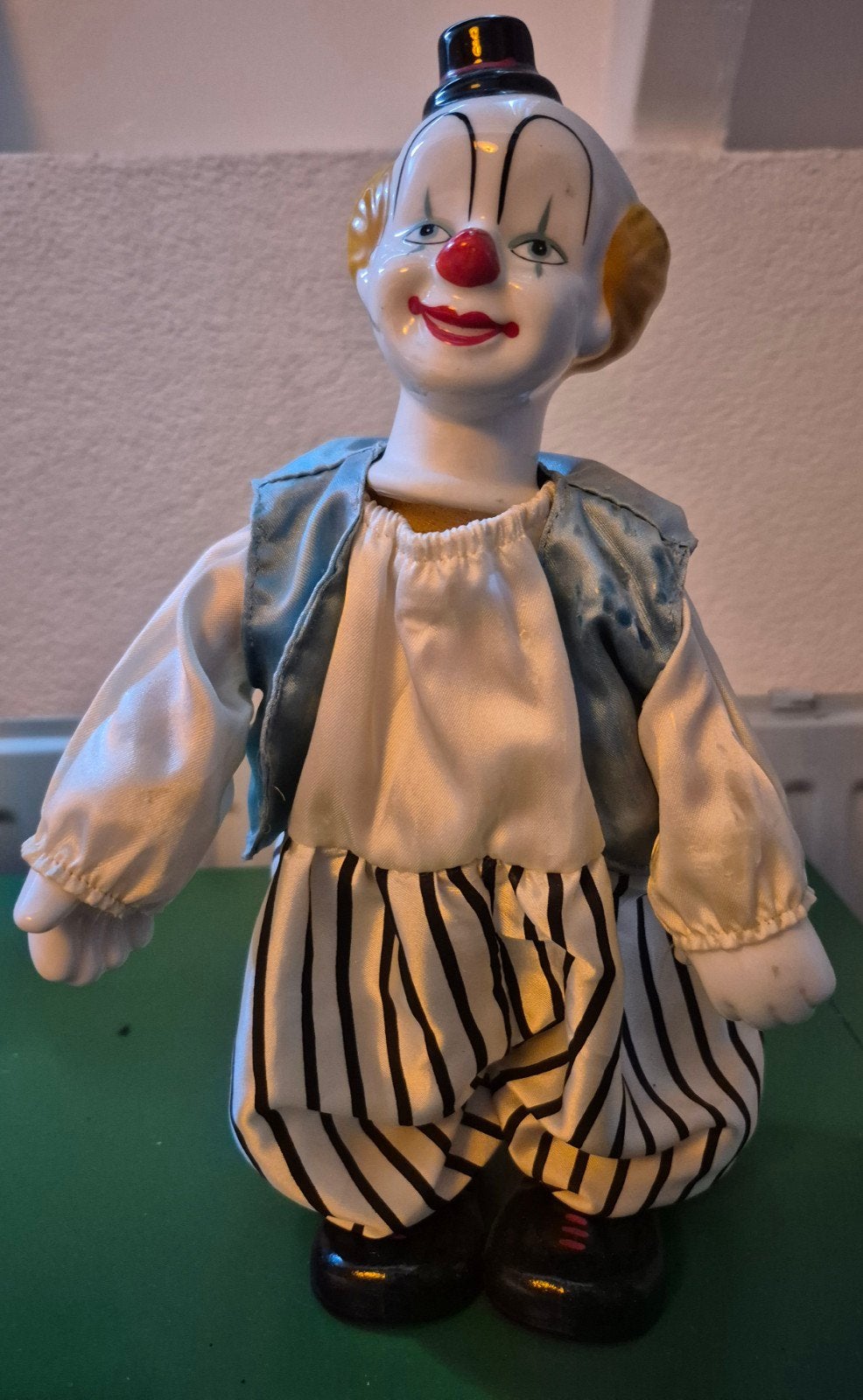 Vintage Porseleinen Clown Pop - Muziekdoos, Verzamelen, Ophalen, Pop