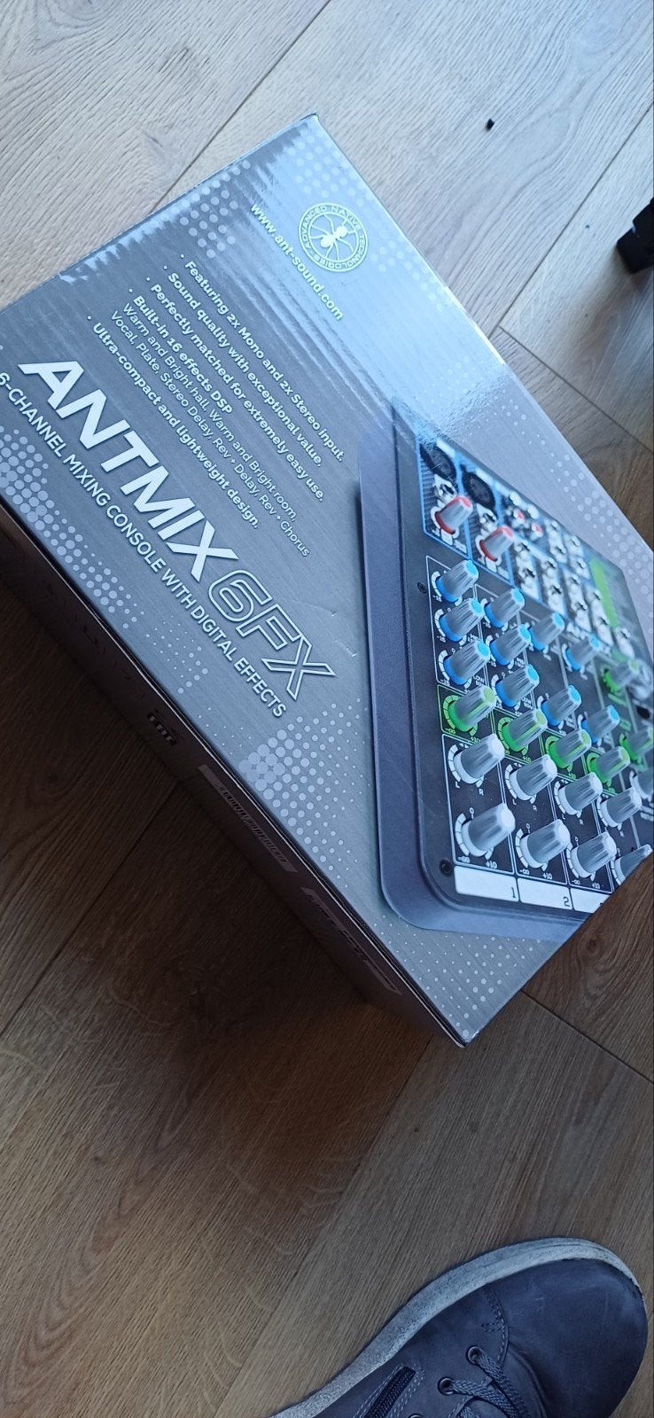 Antmix 6FX Mixer/Mengpaneel met Digitale Effecten, Muziek en Instrumenten, Ophalen of Verzenden, Zo goed als nieuw, 5 tot 10 kanalen