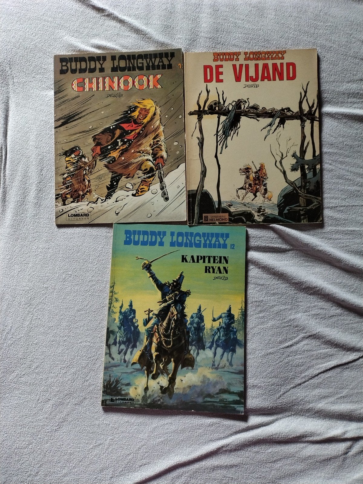 6 Buddy Longway stripboeken, Meerdere stripboeken, Ophalen of Verzenden, Gelezen, Derib