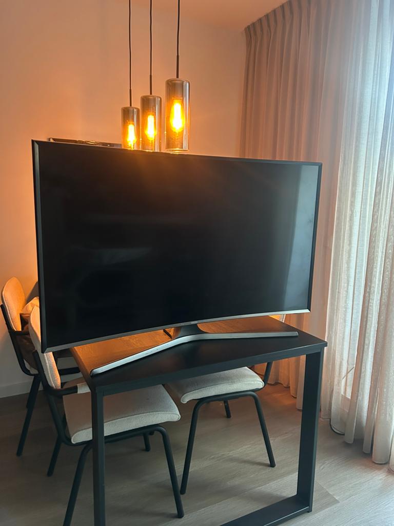 Curved samsung tv 48 inch in goede staat, Ophalen, Gebruikt, 50 Hz, LCD