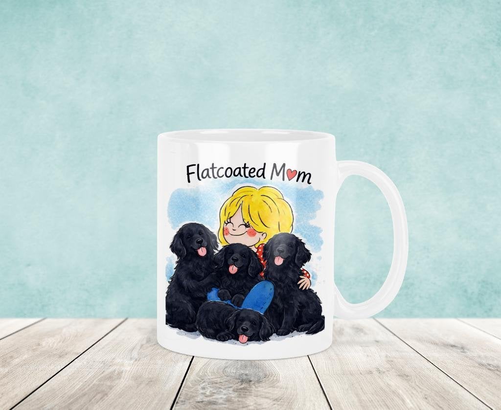 Flatcoated Retriever Mom Mok - Blond Stijl, Verzenden, Nieuw, Keramiek, Kop(pen) en/of Schotel(s)