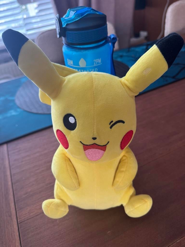 Pikachu knuffel 25 cm, Gebruikt, Geel, Overige typen, Ophalen of Verzenden
