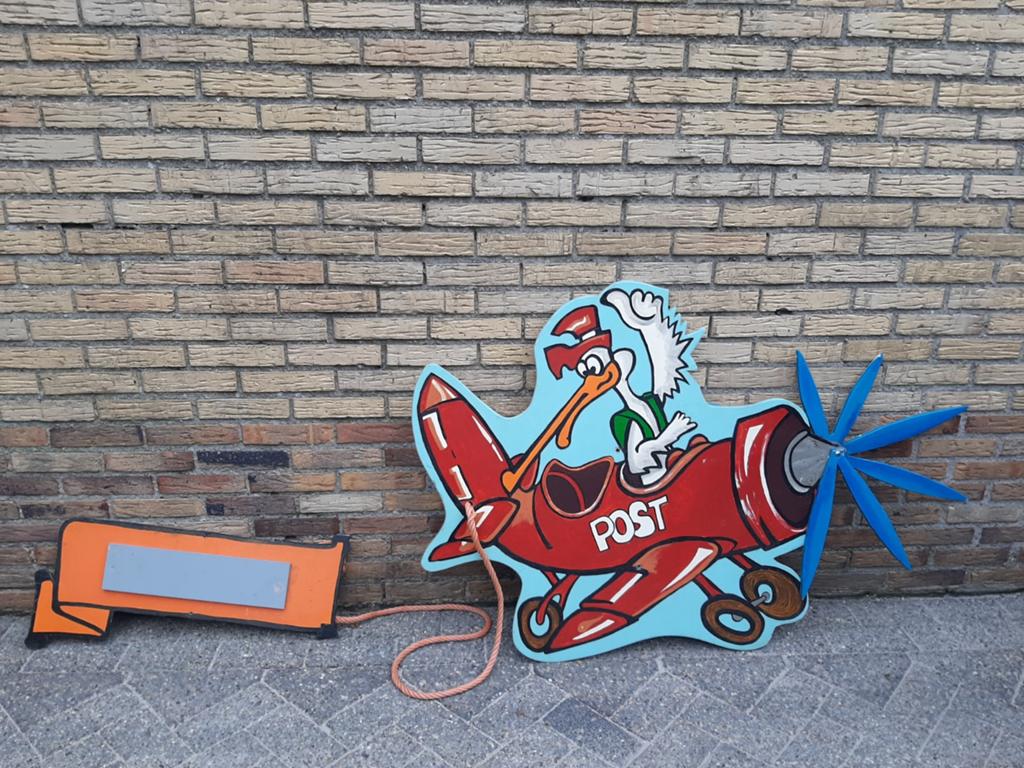 Geboortebord postduif, Ophalen, Zo goed als nieuw, Geboortebord