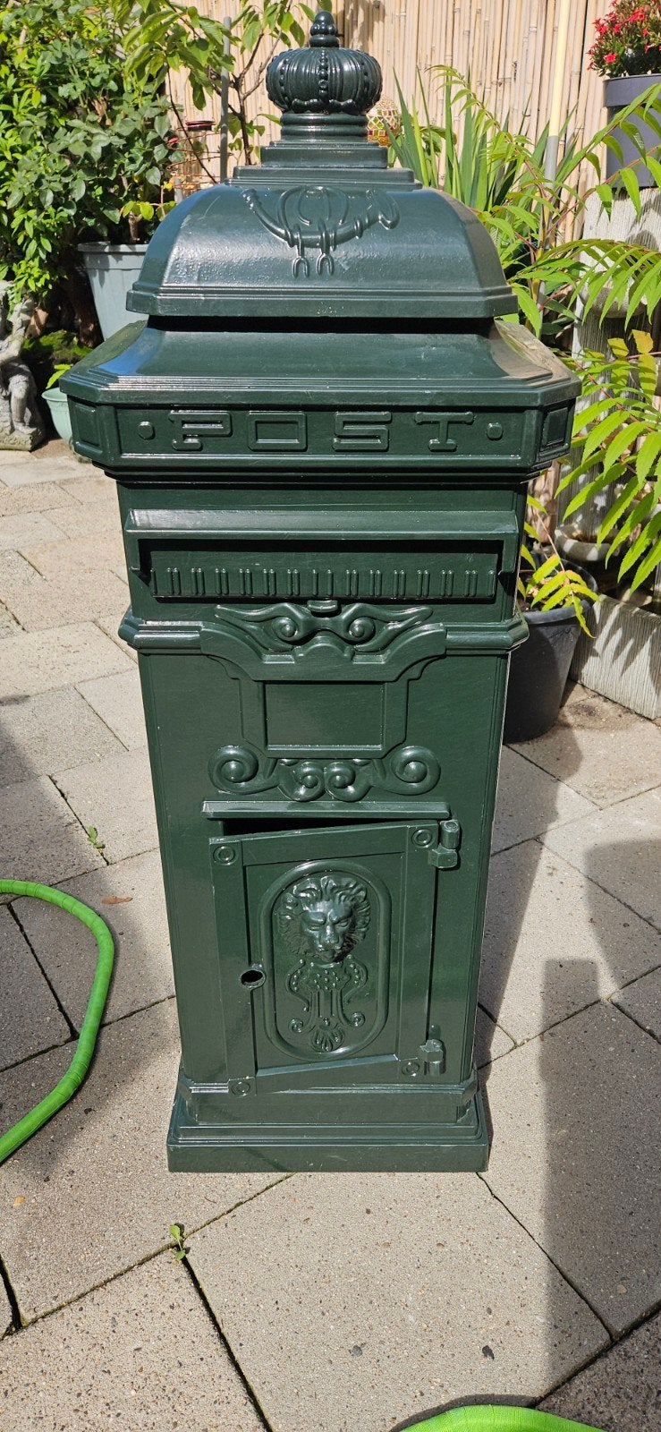 Antieke brievenbus - Staand model, Tuin en Terras, Ophalen, Nieuw, Aluminium, Staande brievenbus