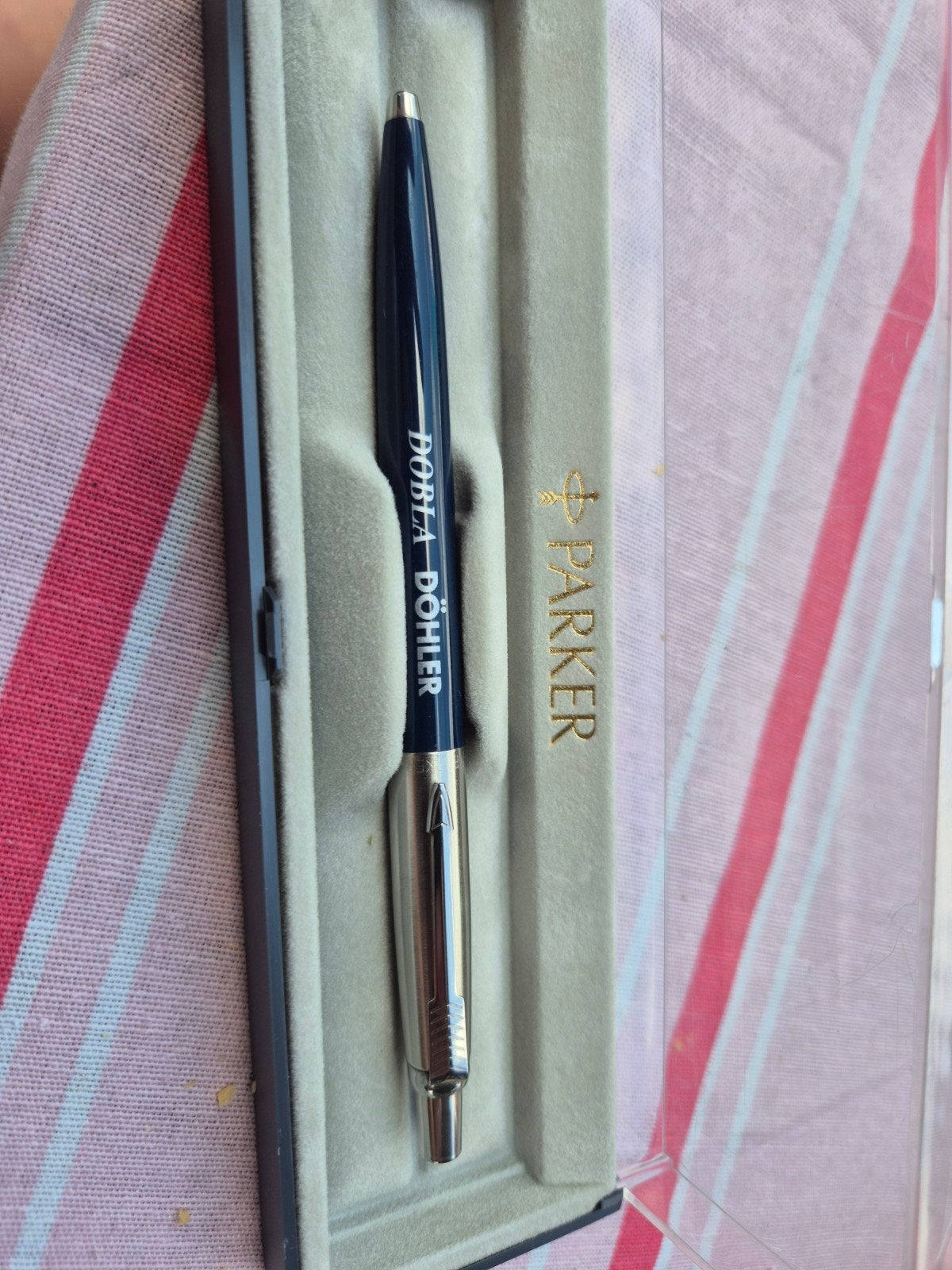 Parkerpen jotter, Overige merken, Ophalen of Verzenden, Zo goed als nieuw, Met reclame
