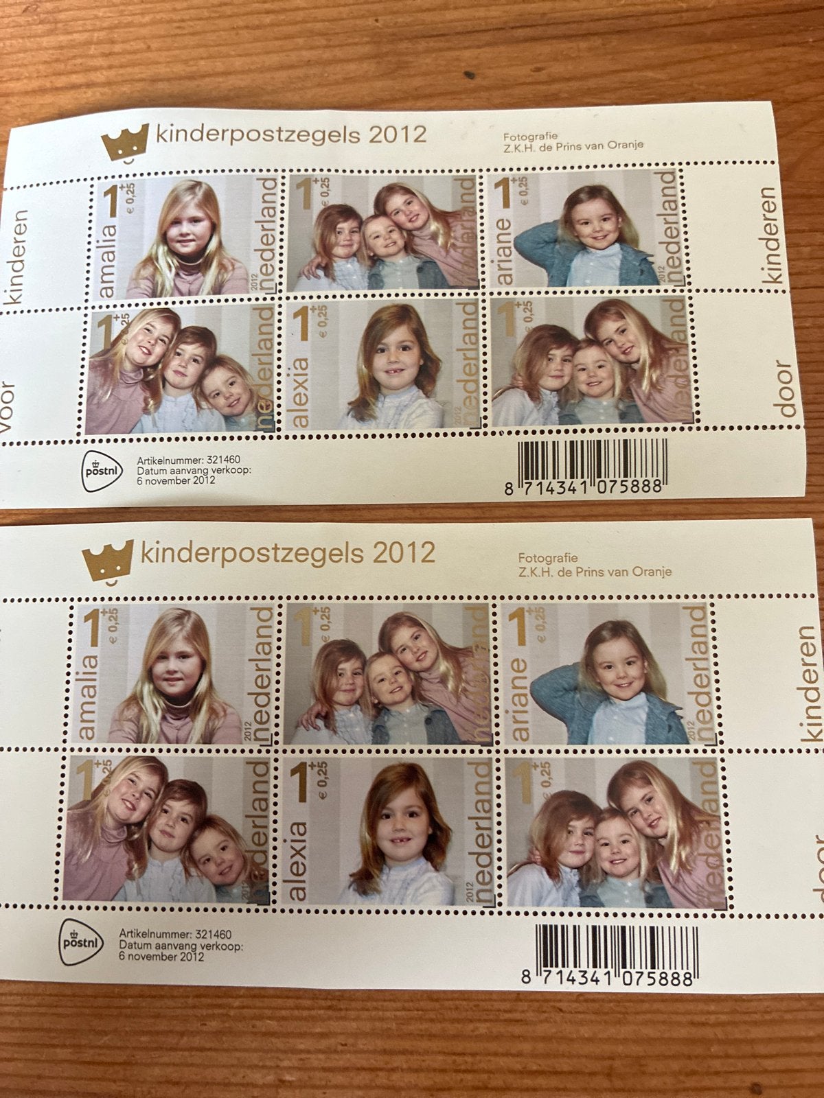 Kinderpostzegels 2012 - Prinsessen Amalia, Alexia, Ariane, Ophalen of Verzenden, Na 1940, Postfris