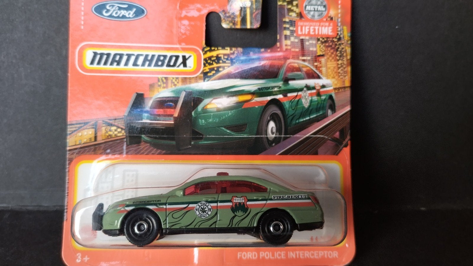 Ford police interceptor 3inch Matchbox Pol, Auto, Verzenden, Nieuw, M