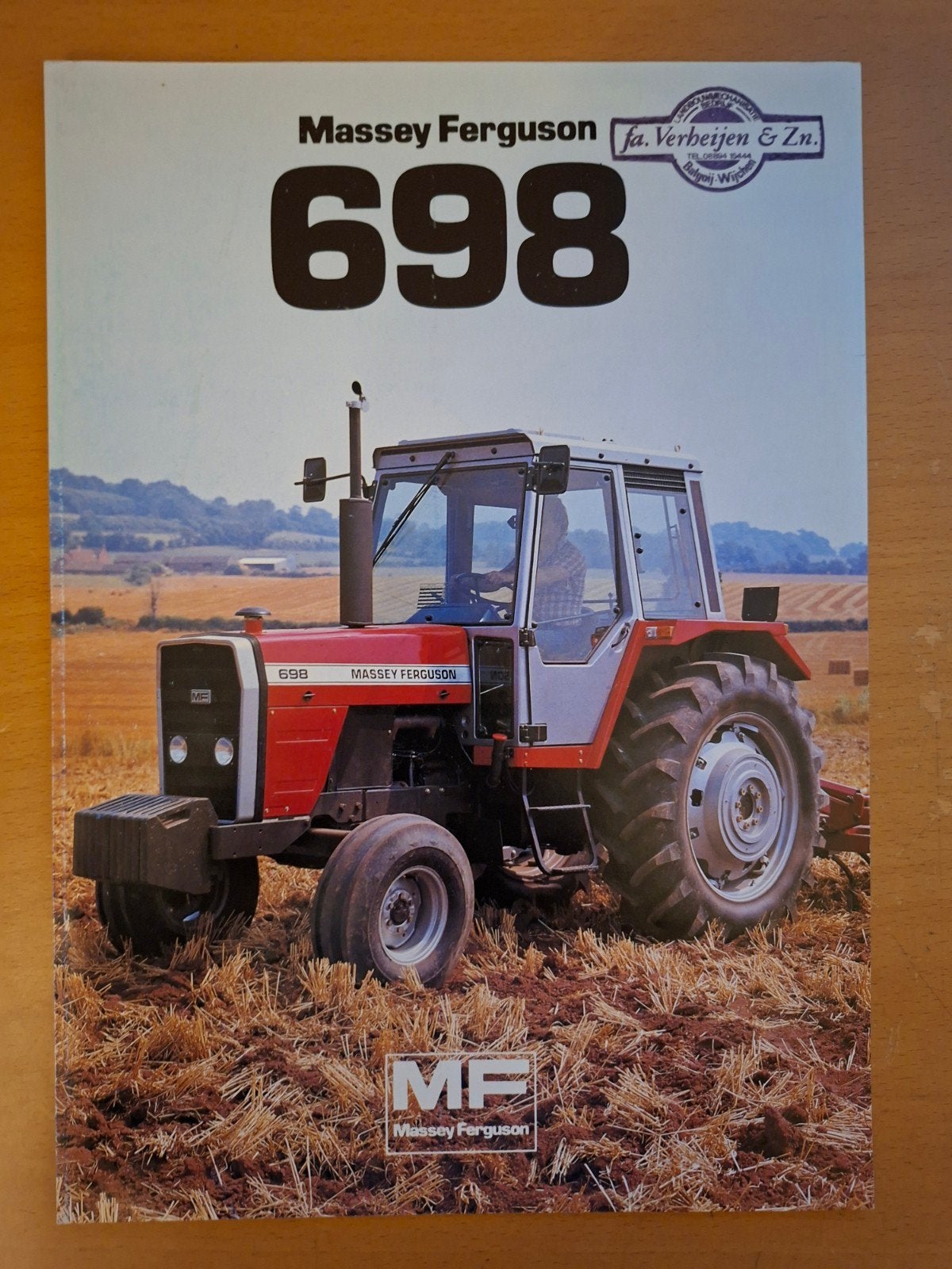 Folder Massey Ferguson MF 698 Nederlandstalig, Boeken, Ophalen of Verzenden, Gelezen, Tractor en Landbouw