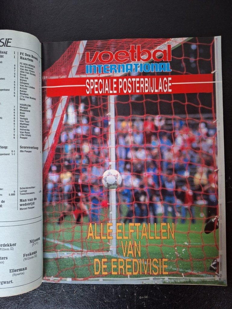 Posterbijlage Eredivisie seizoen 1987-88, Ophalen of Verzenden, Zo goed als nieuw, Spelerskaart