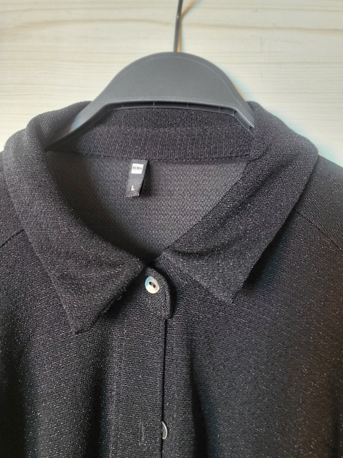 Zwarte blouse met glitters van HEMA, maat L, Ophalen of Verzenden, Nieuw, Zwart