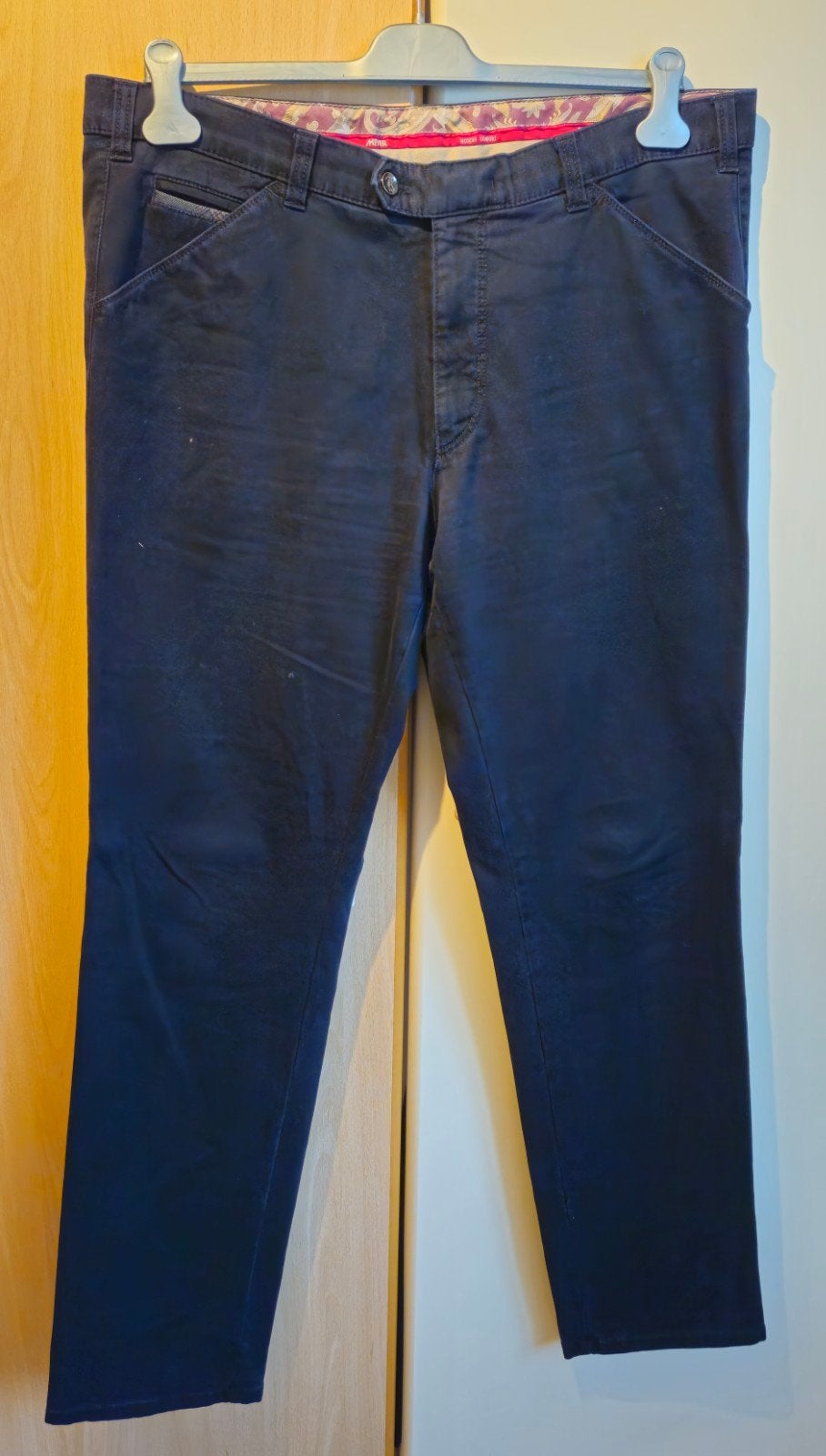 Meyer, herenpantalon donkerblauw mt 56, Ophalen of Verzenden, Blauw, Meyer