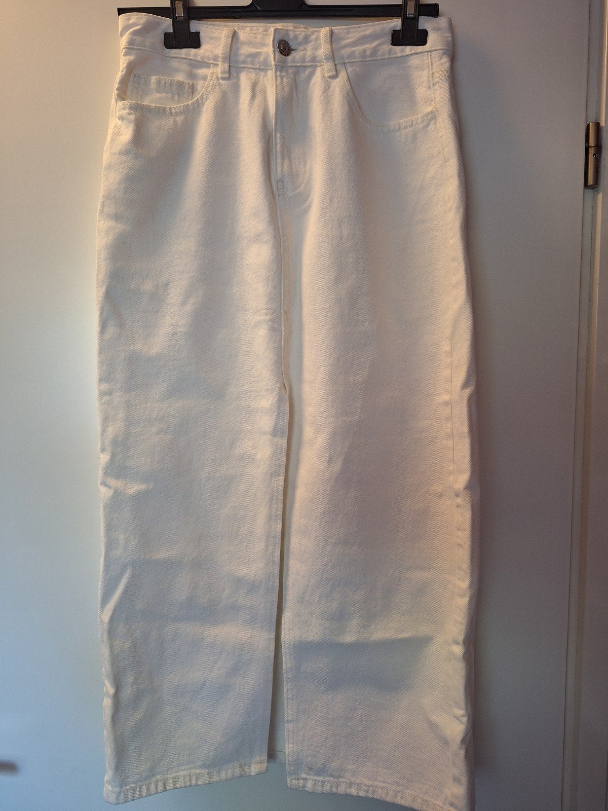 lange spijkerrok wit MNG, Verzenden, Wit, MNG, Maat 36 (S)