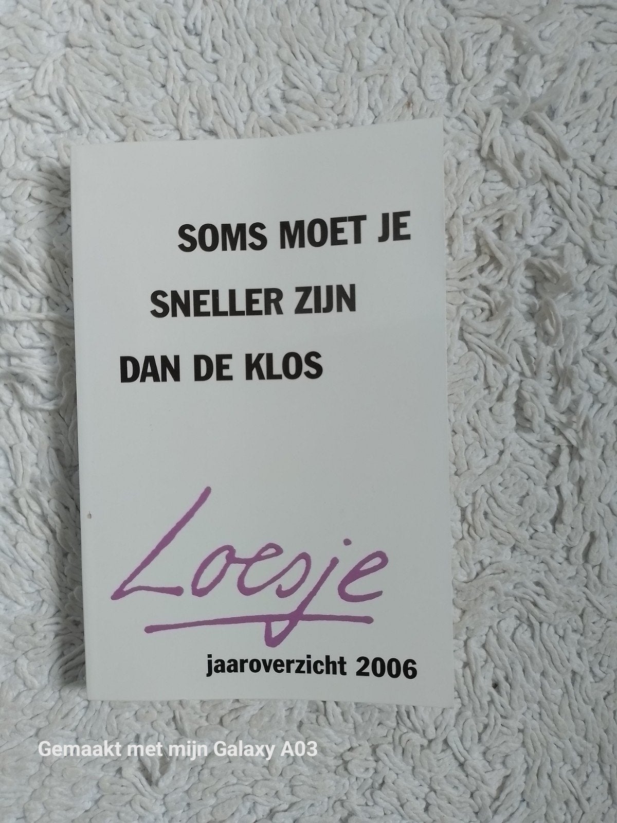 Loesje Jaaroverzicht 2006 - Boek vol posters en meer, Ophalen of Verzenden, Zo goed als nieuw, Loesje, Nederland