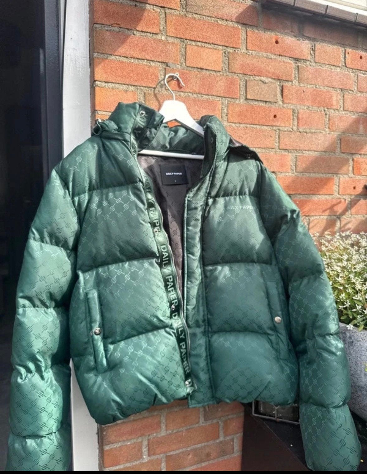 Daily paper puffer jacket green, Ophalen of Verzenden, Zo goed als nieuw, Maat 46 (S) of kleiner, Groen