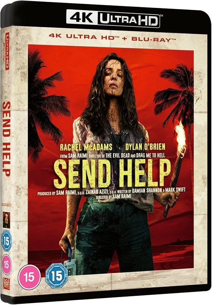 Send Help 4K UHD/Ultra HD Blu-Ray UK NLO (Geseald) IMDb 6.9, Engels, Vanaf 16 jaar, Film, Nederlands