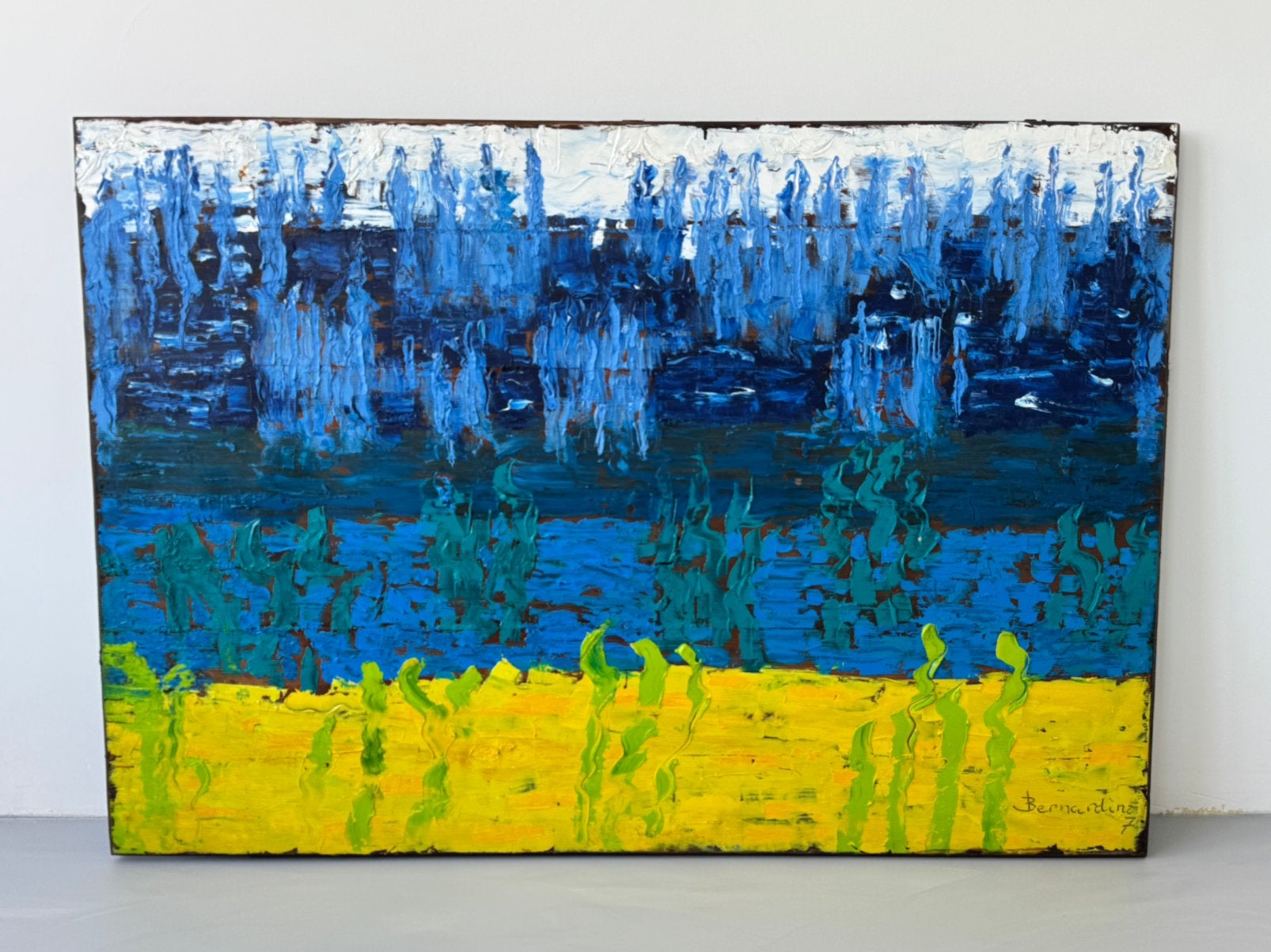 BERNARD DE BAGES / LE MARIN / 130x90cm / T.E.A.B., Antiek en Kunst, Kunst | Schilderijen | Abstract, Ophalen