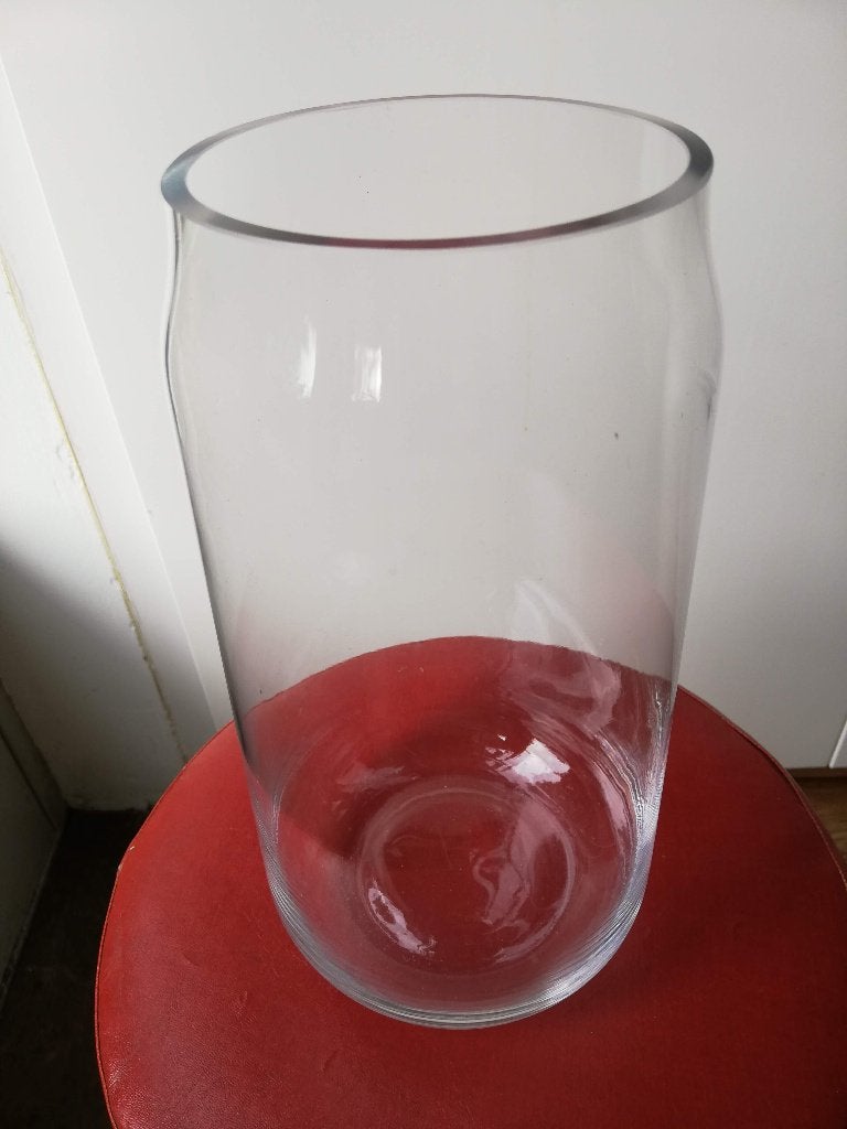 Ongebruikte glazen vaas voor rozen met lange steel of takken, Ophalen, Overige kleuren, Nieuw, 27 cm