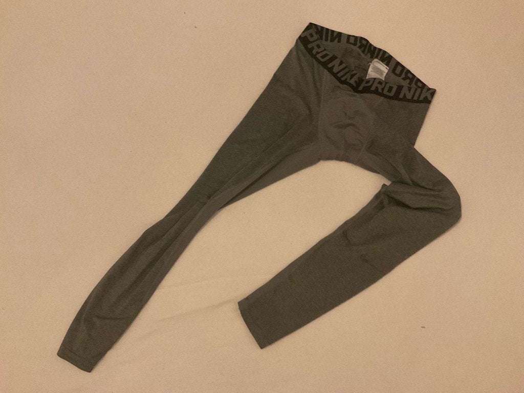 Nike legging, Fitness, Nike, Grijs, Gedragen