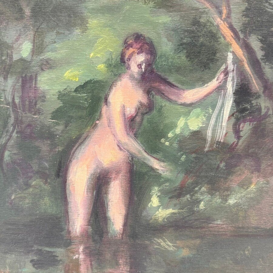 Theo van de Goor (1954), olieverf 'Judith', Ophalen of Verzenden