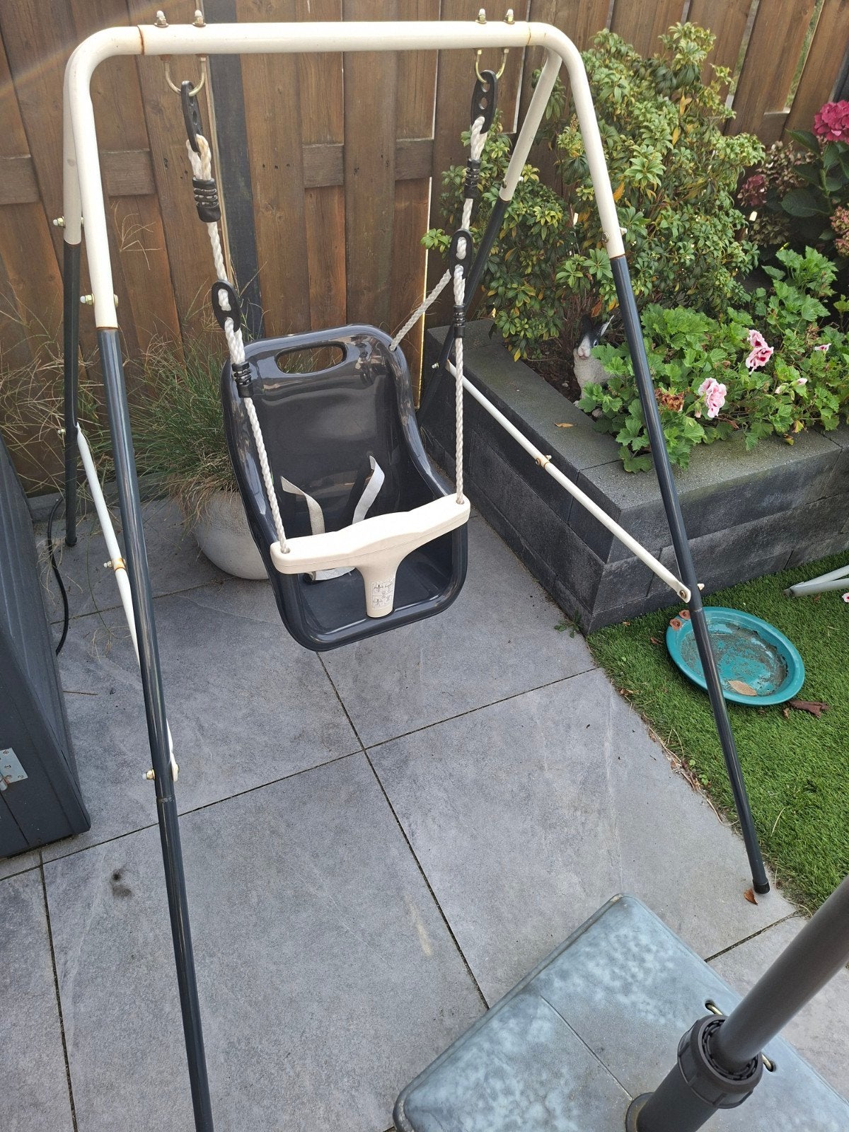 Baby schommel met standaard, Ophalen of Verzenden, Gebruikt, Schommel