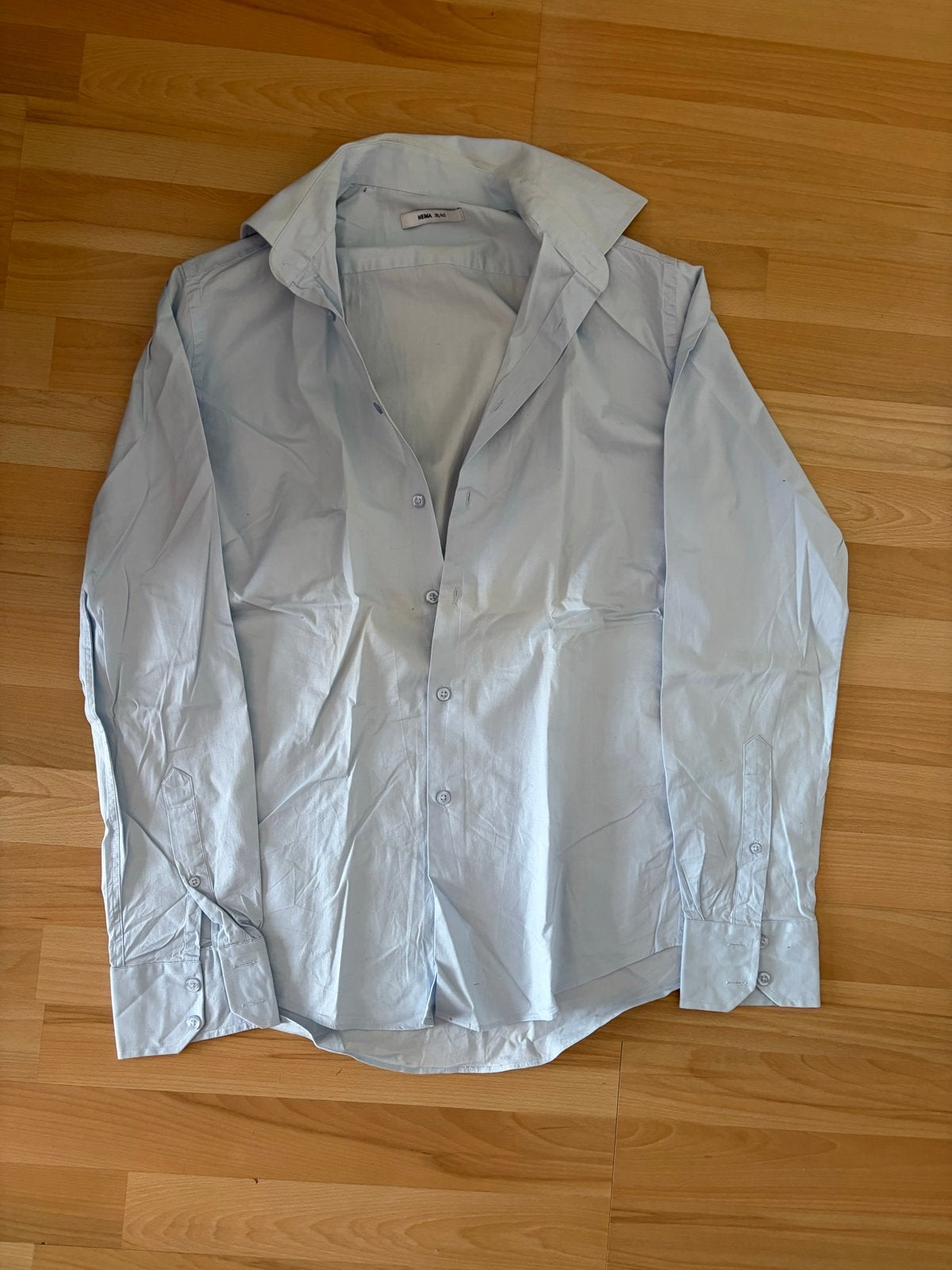 Hema lichtblauwe blouse, Ophalen of Verzenden, Maat 38/40 (M), Blauw
