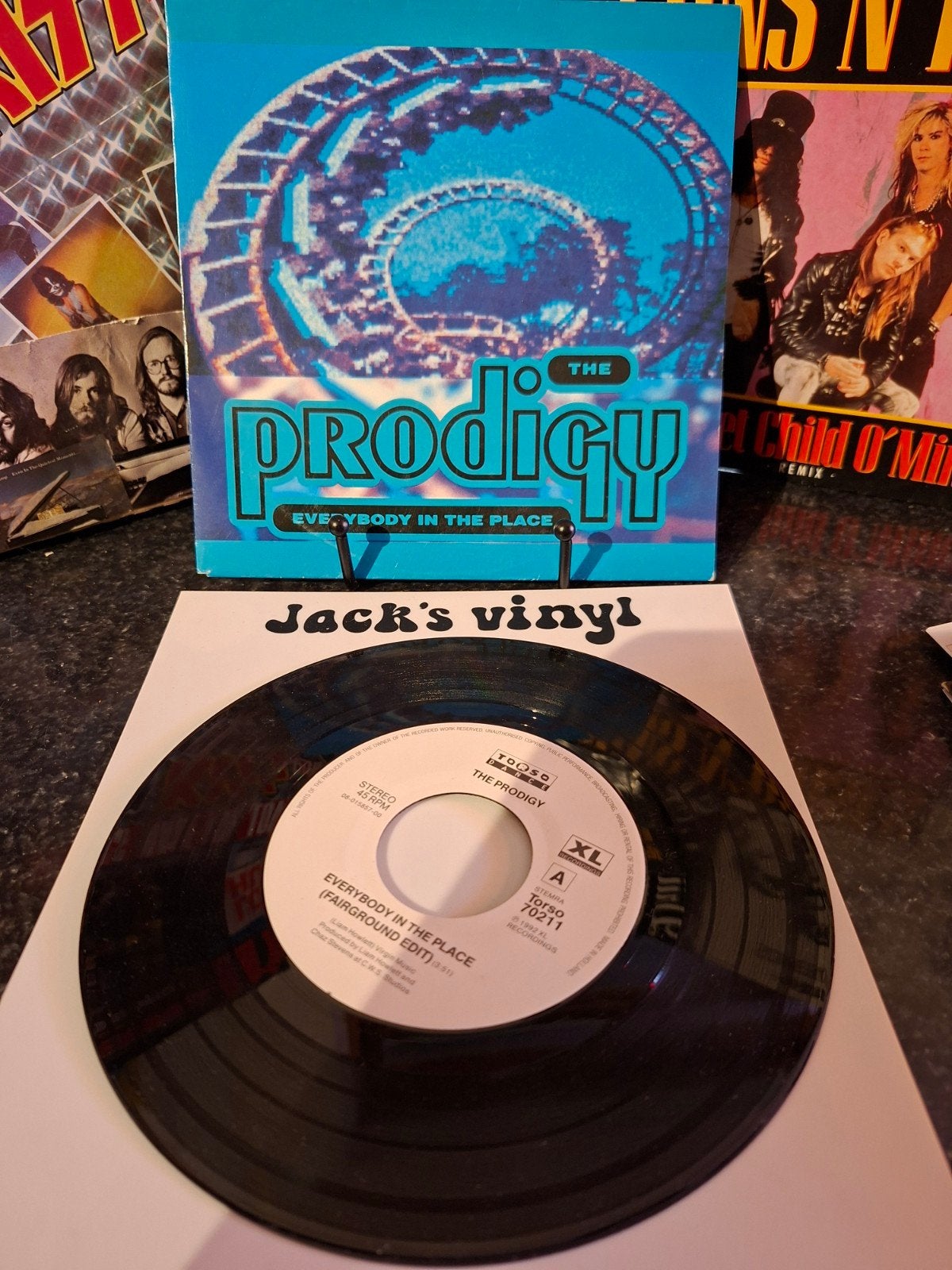 The Prodigy - Everybody in the Place (Fairground Edit) 1991, 7 inch, Ophalen of Verzenden, Elektronisch, Overige typen