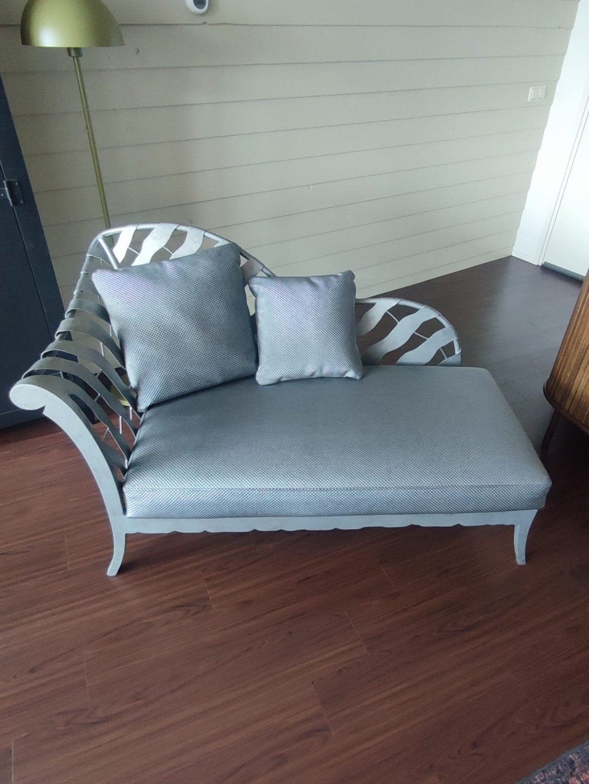 sofa,longchair,chaise longues,zitbank,bankje, Ophalen, Zo goed als nieuw, Metaal, Minder dan 150 cm
