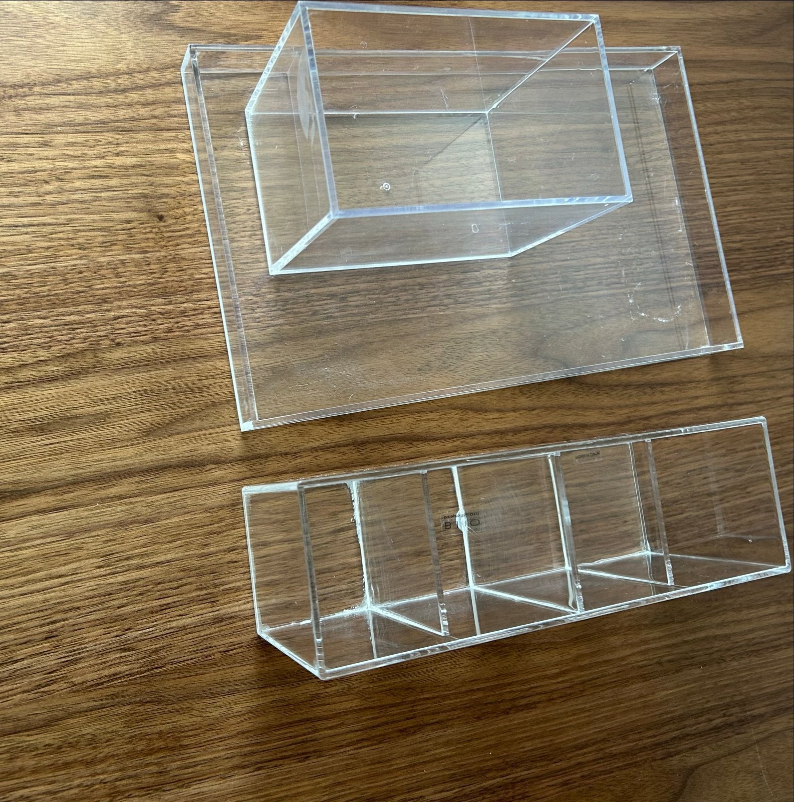 Bundel plexiglas/acryl organizers (o.a. TK Maxx), Kunststof, Ophalen of Verzenden, Zo goed als nieuw, Modern